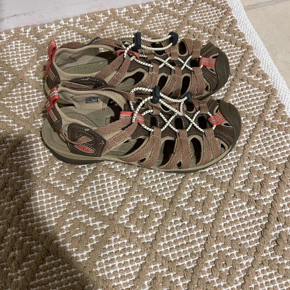 KEEN Brown and Red Outdoor Sandals